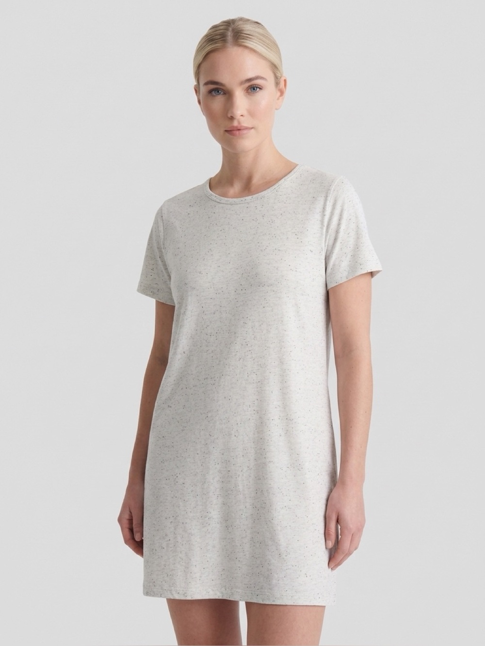 NWOT Old Navy Light Heather Grey XXL Short Sleeve T-Shirt Dress